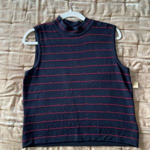 St. John knit vest striped